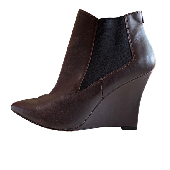 ARTELIER STELLA BROWN LEATHER ANKLE BOOTS - Picture 3 of 12